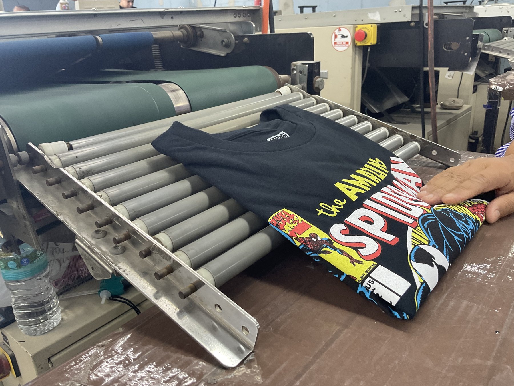 Finished print on the conveyor dryer
